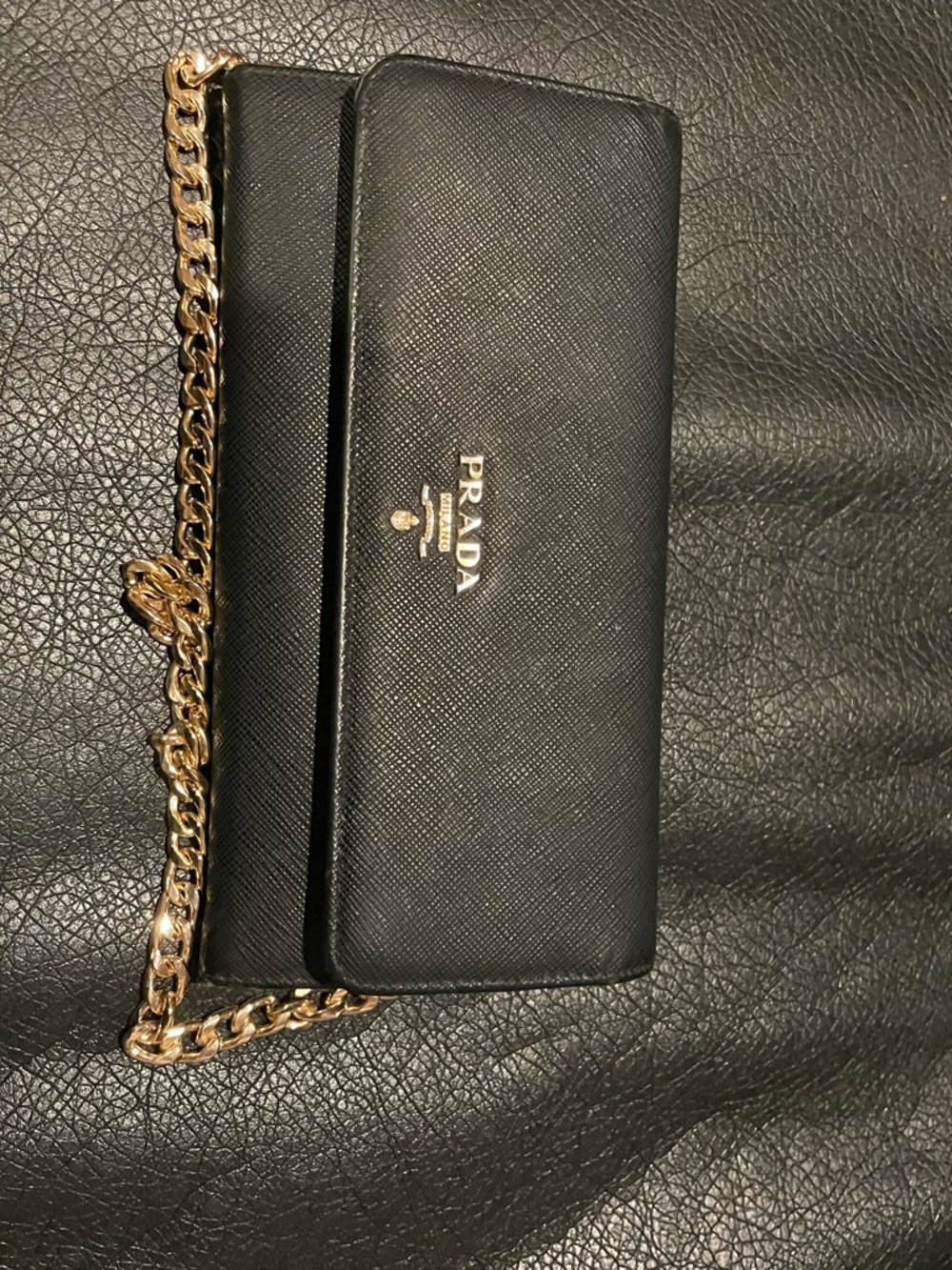 Large Prada Black Saffiano Leather wallet - Picture 5 of 16